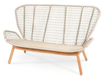 WING LIGHT - 2 seater fabric garden sofa by Fischer Möbel