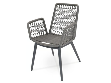 WING LIGHT - Aluminium and fabric garden chair by Fischer Möbel