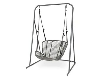 WING LIGHT - Stainless steel garden swing seat by Fischer Möbel