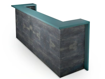 VECTOR - Melamine-faced chipboard reception desk by FIT INTERIORS