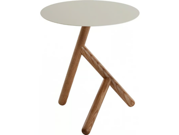 BASILE - Round wooden coffee table by Flam & Luce