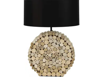 BOMBAY - Natural fibre table lamp by Flam & Luce