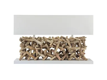 CALCUTTA - Wooden table lamp by Flam & Luce