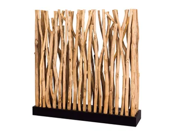 FARANAH - LED wooden floor lamp by Flam & Luce
