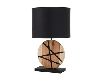 GAYA - Natural fibre table lamp by Flam & Luce