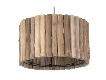 KUALA - Wooden pendant lamp by Flam & Luce