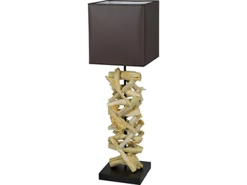 LUSAKA - Wooden table lamp by Flam & Luce