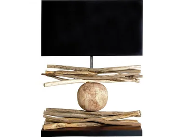 MIKADO - Natural fibre table lamp by Flam & Luce
