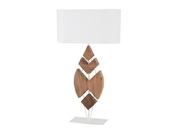 NUSA - Natural fibre table lamp by Flam & Luce
