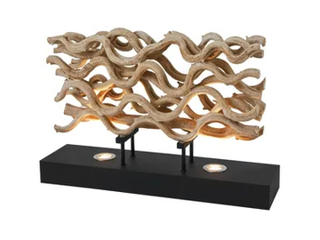 SAVANA - LED wooden table lamp by Flam & Luce