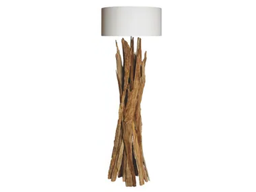 TAIGA - Wooden floor lamp by Flam & Luce