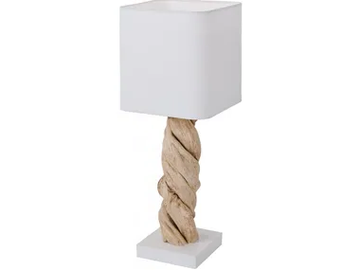 ZANAGA - Wooden table lamp by Flam & Luce