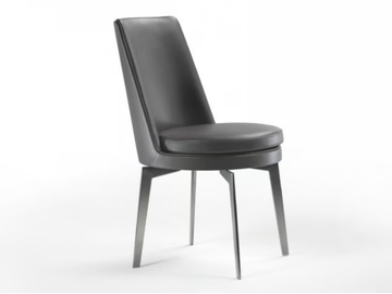FEEL GOOD - Leather chair with integrated cushion by Flexform