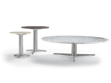 FLY - Round marble coffee table by Flexform