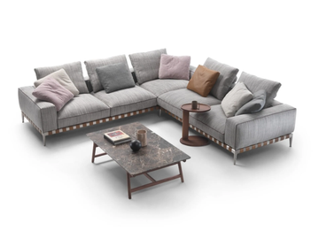 GREGORY XL - Sectional fabric sofa by Flexform