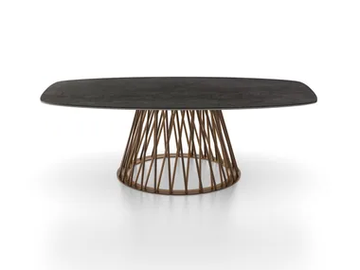 INTRIGO - Round porcelain stoneware coffee table by F.lli Orsenigo
