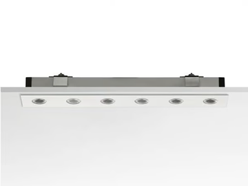 LED CURTAIN - Aluminium linear lighting profile for downlights by Flos