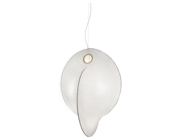 OVERLAP - LED dimmable cocoon resin pendant lamp by Flos