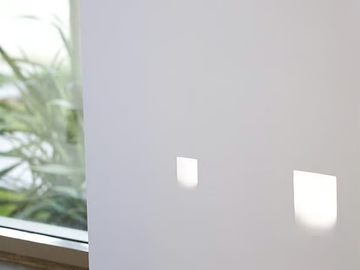 SQUARE LIGHT SMALL - LED wall-mounted aluminium steplight by Flos