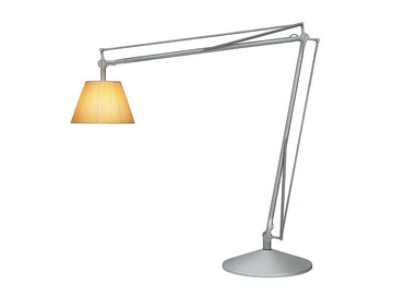SUPERARCHIMOON - Fabric and aluminium floor lamp by Flos