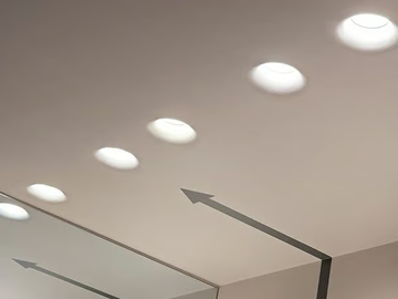 USO KAP - Recessed plaster ceiling lamp by Flos