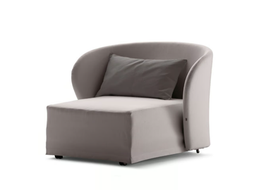 CÉLINE - Upholstered armchair with removable cover by Flou