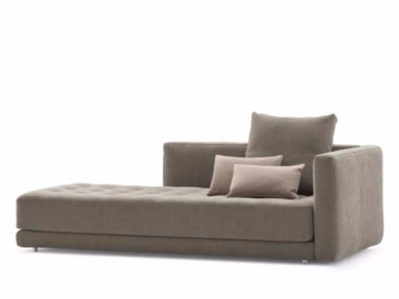 DOZE FLAT - Upholstered fabric day bed by Flou