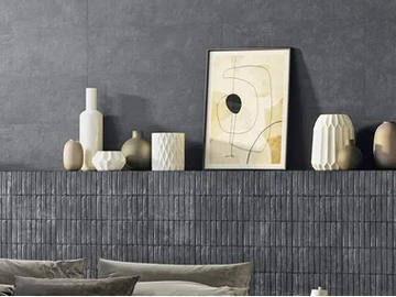 URBAN INDIGO ACTIVE - Antibacterial porcelain stoneware wall/floor tiles with concrete effect by FMG