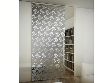 TUTTOVETRO LIGHT - Glass Sliding door with rails for suspended ceilings by FOA