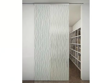 TUTTOVETRO LIGHT - Glass Sliding door with rails for suspended ceilings by FOA