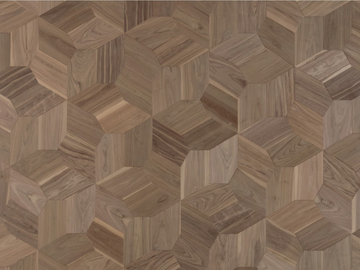 DESIGN PANELS LOTUS - Walnut flooring by FOGLIE D'ORO