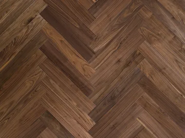 HERRINGBONE 90° FLOOR CA' FOSCOLO - Walnut flooring by FOGLIE D'ORO