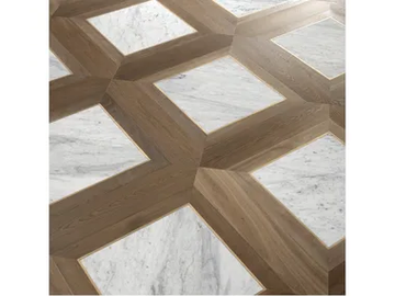 SPECIAL PANEL MATITA INSTALLATION 130 - Indoor wooden wall/floor tiles by FOGLIE D'ORO