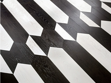 SPECIAL PANEL MATITA INSTALLATION 172 - Inlaid 3 layers wooden parquet by FOGLIE D'ORO