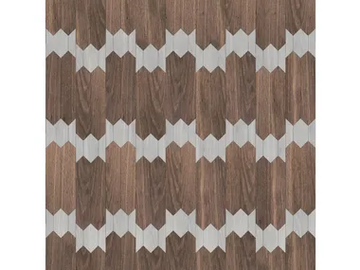 SPECIAL PANEL MATITA INSTALLATION 180 - Inlaid 3 layers wooden parquet by FOGLIE D'ORO