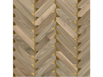 SPECIAL PANEL MATITA INSTALLATION 221 - Inlaid 3 layers wooden parquet by FOGLIE D'ORO