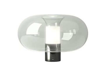 FONTANELLA - Blown glass and metal table lamp _ FontanaArte by Fontana Arte
