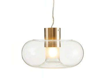 FONTANELLA - Blown glass pendant and metal lamp _ FontanaArte by Fontana Arte