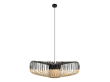 BAMBOO UP - Bamboo pendant lamp by Forestier