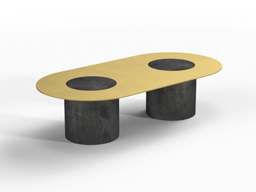 DUMBO DOPPIO - Low cement coffee table by Forma&Cemento
