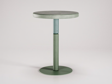 FLIPPER - Round cement high table by Forma&Cemento