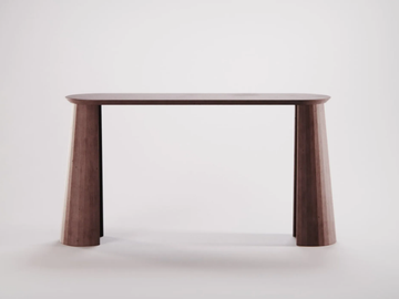 FUSTO CONSOLE I - Oval cement console table by Forma&Cemento