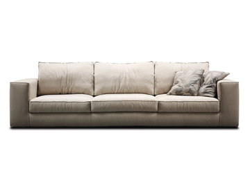 ERMES - 3 seater leather sofa by Former In Italia