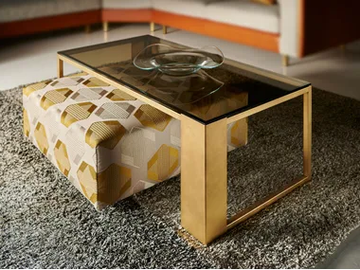 HIRO - Rectangular glass coffee table by Former In Italia