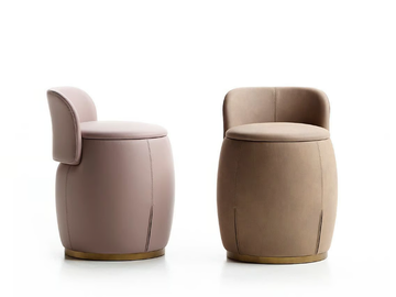 ORIO - Storage round pouf by Former In Italia