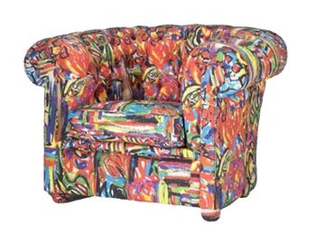 LABIRINTO - Upholstered fabric armchair with armrests by formitalia luxury group