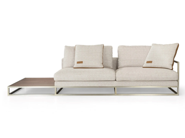 V210-L - Fabric sofa with integrated magazine rack by formitalia luxury group