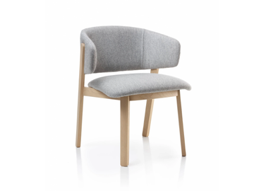 WOLFGANG 54 - Fabric chair with armrests by Fornasarig