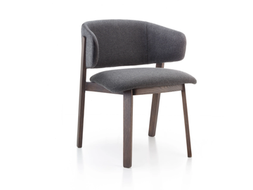 WOLFGANG 54 - Fabric chair with armrests by Fornasarig