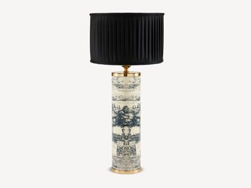 GIARDINO SETTECENTESCO - Metal table lamp by Fornasetti